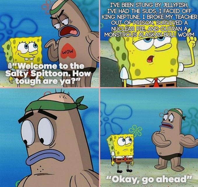 Spongebob is tough