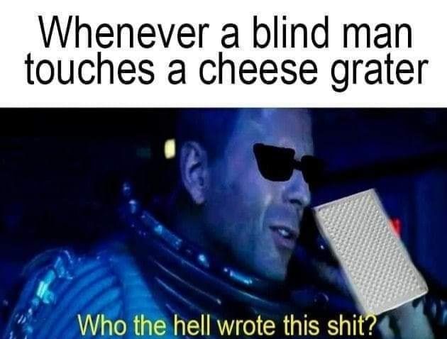 ALL IT SAYS IS CHEESE!