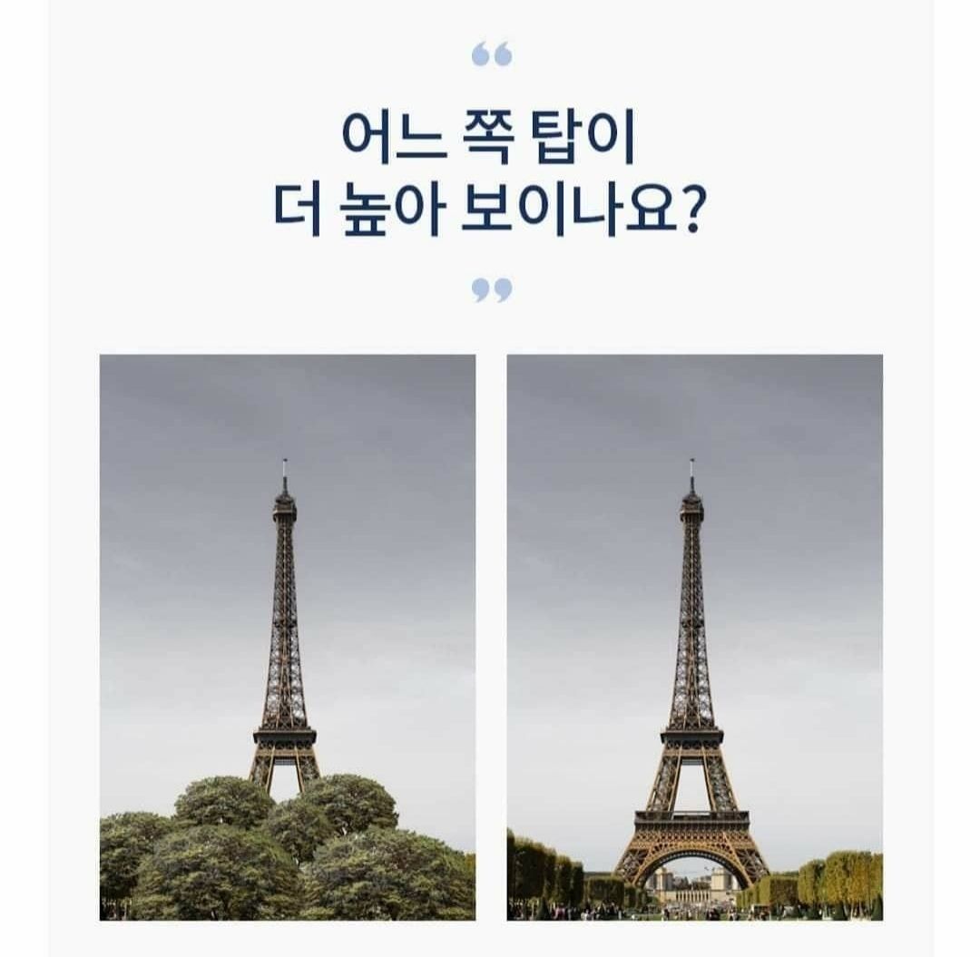 Korean waxing service advertisement: "Which tower looks taller?"