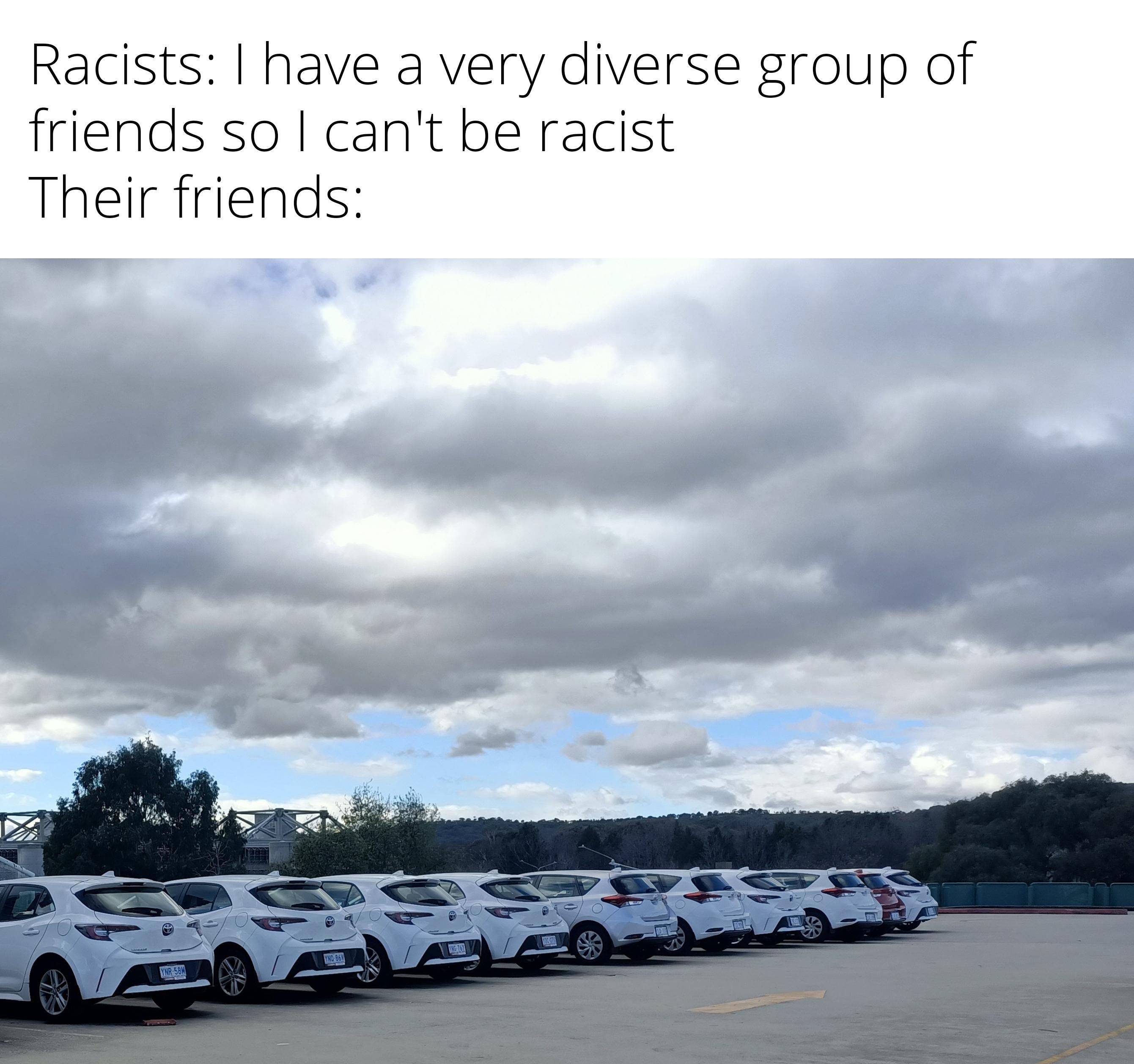 "I'm not racist, I have black friends"