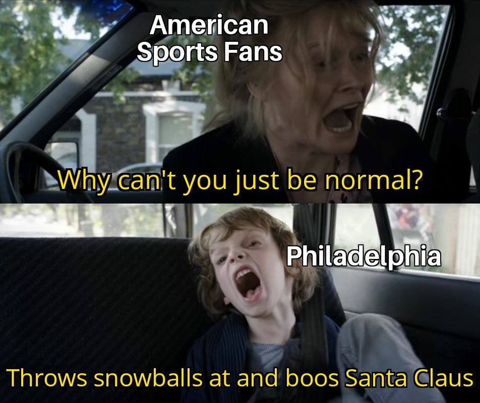 I saw English sports fans acting like giant twatwaffles online and got inspired. Never forget that in 1968 eagles fans chased santa out of the stadium