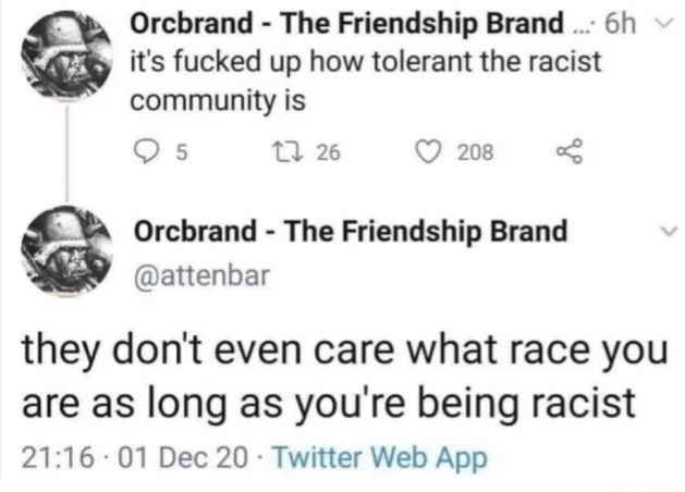 we racists stand together