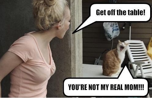 You are not my real mom!