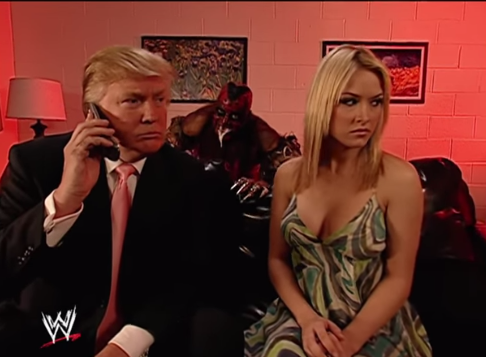 Donald Trump and Melania Trump moments before getting attacked by an illegal immigrant, 2011