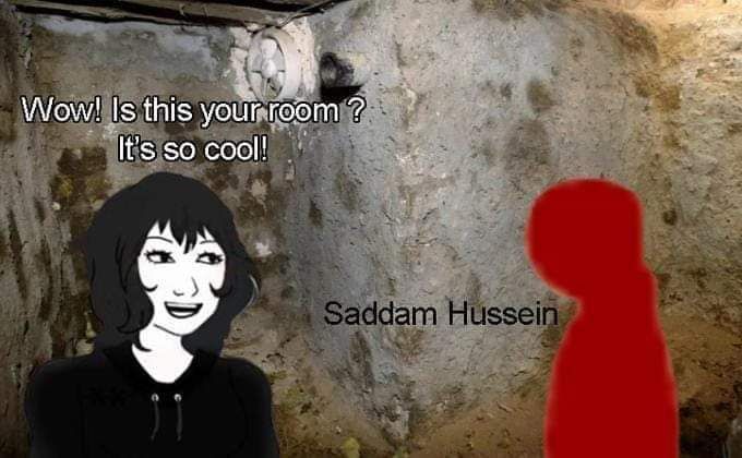 Jumping on the former Iraqi president meme train