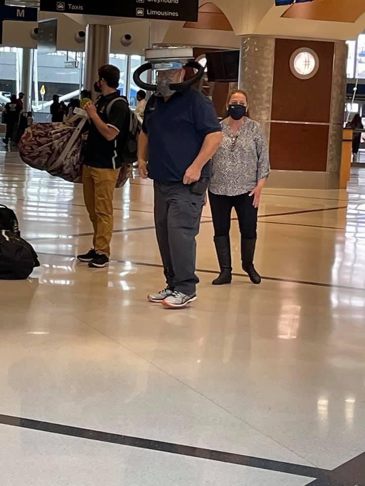One of my relatives saw this guy in the Atlanta airport.
