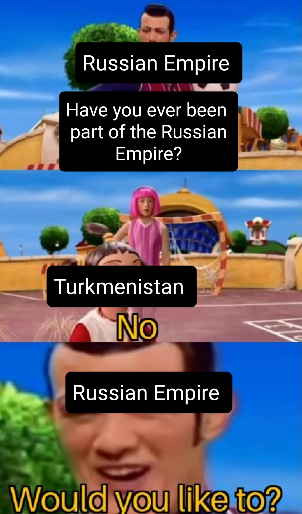 Making a meme of every country's history day 136: Turkmenistan