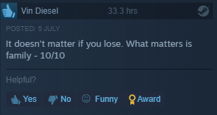 Found this steam review on a racing game