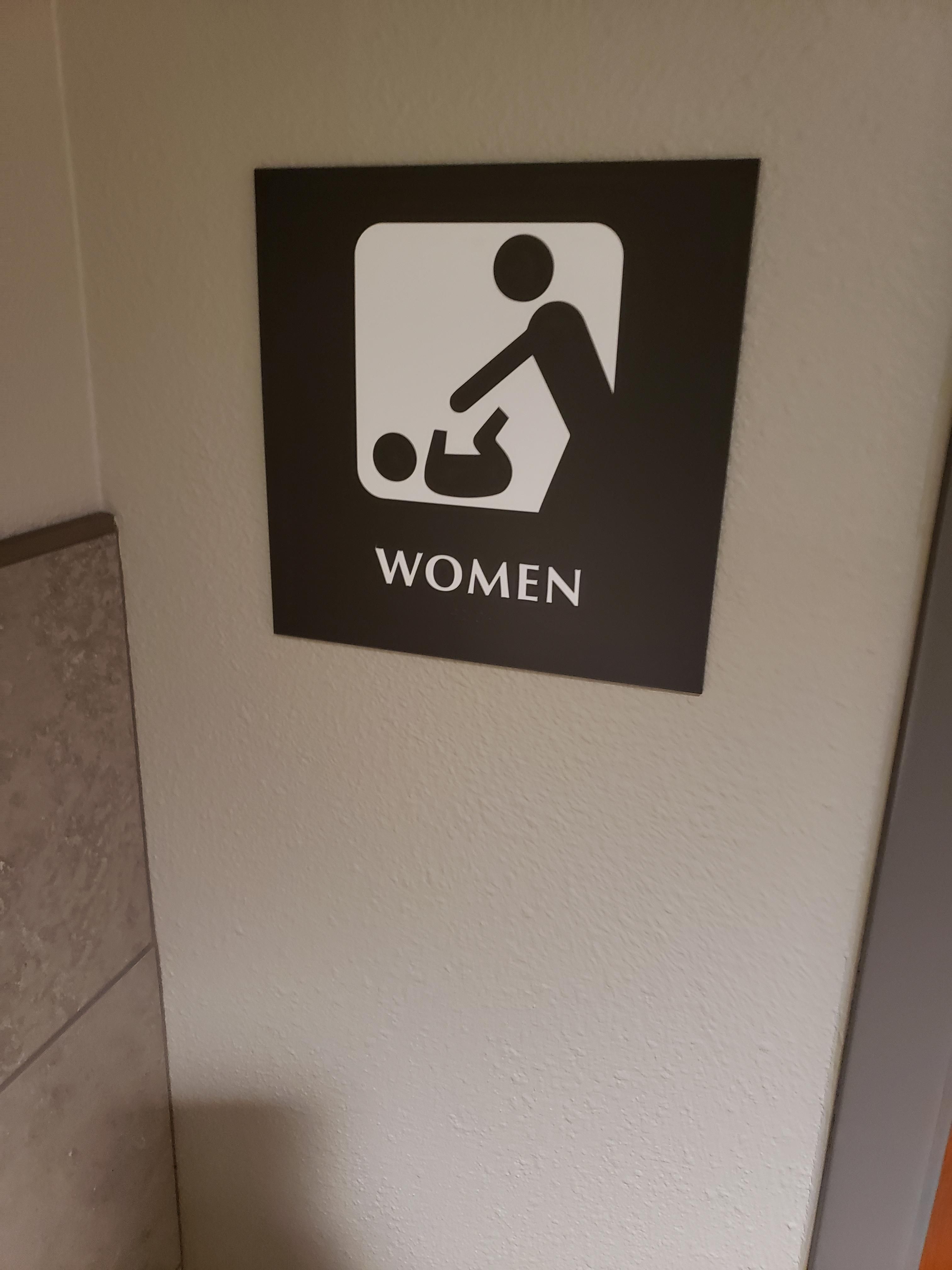 My son asked why there was a picture of a woman throwing a baby on the ground.