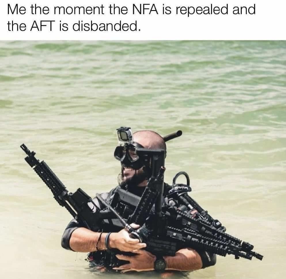 Lol imagine actually dumping your guns in the ocean