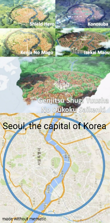 Korea is an anime reference.