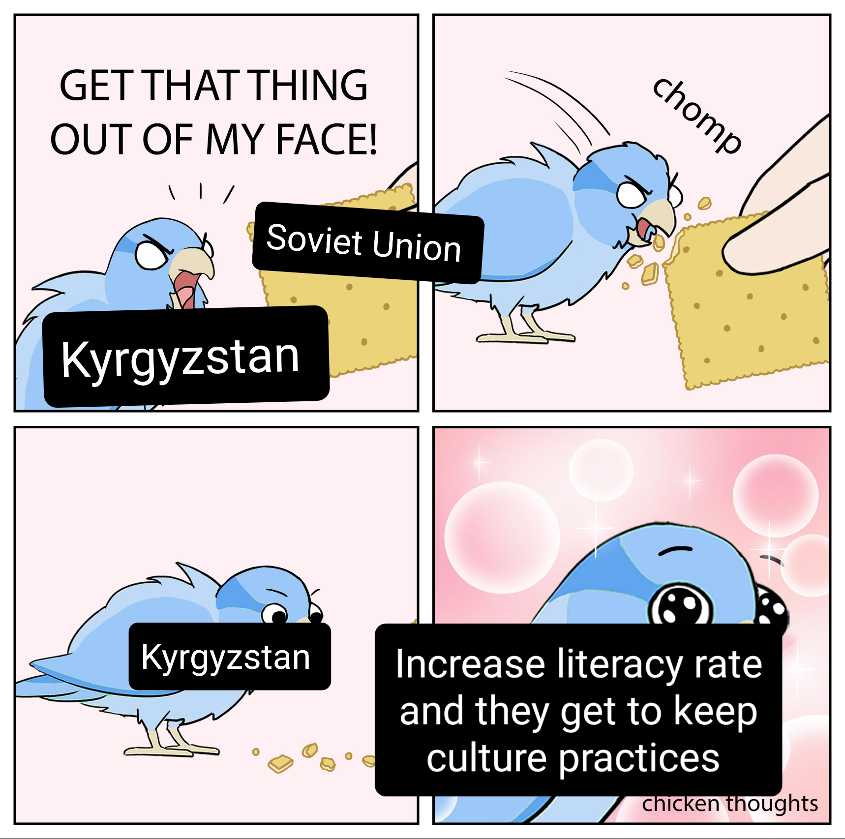 Making a meme of every country's history day 138: Kyrgyzstan