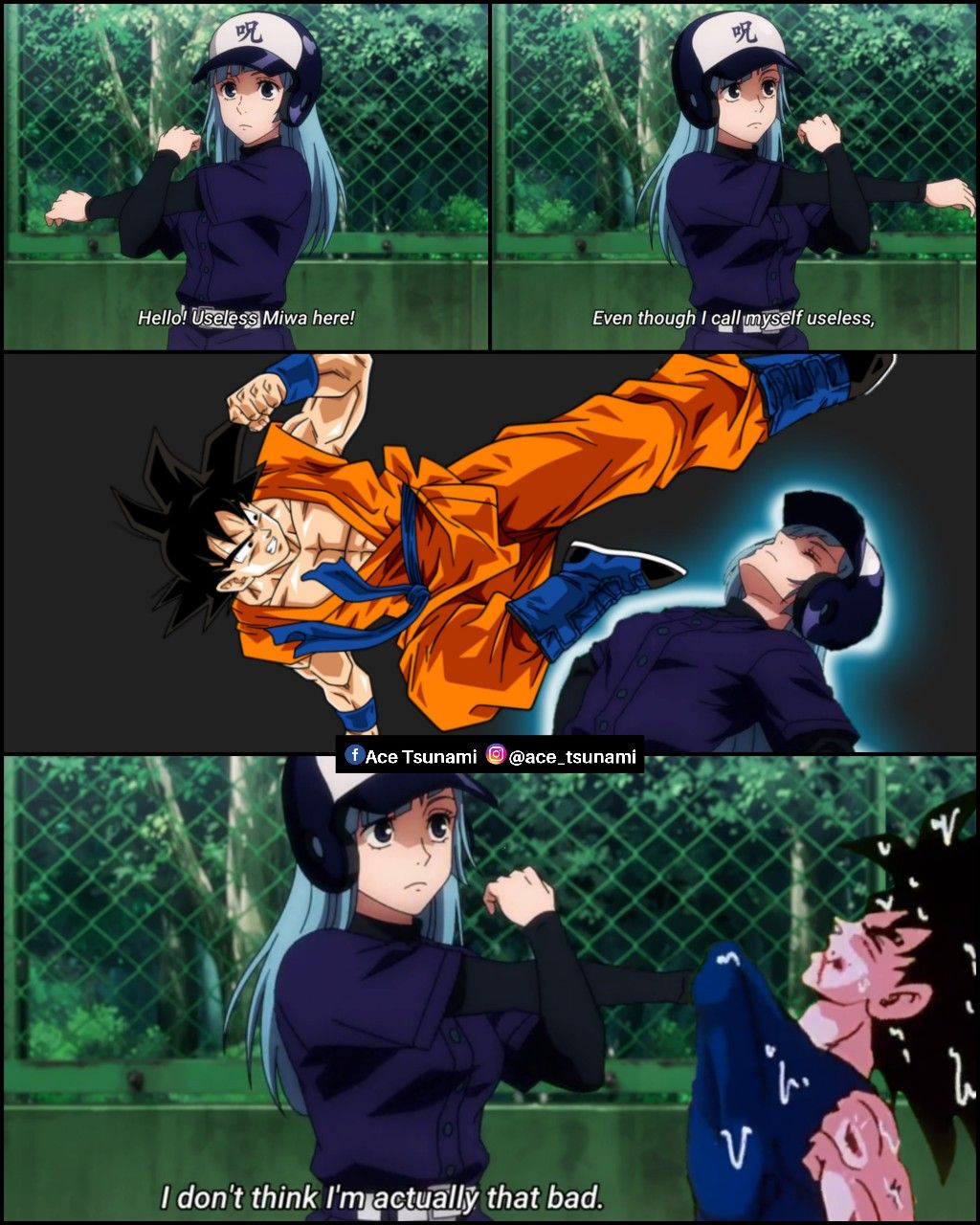 Just a joke, calm down you Goku fans.... Calm down.