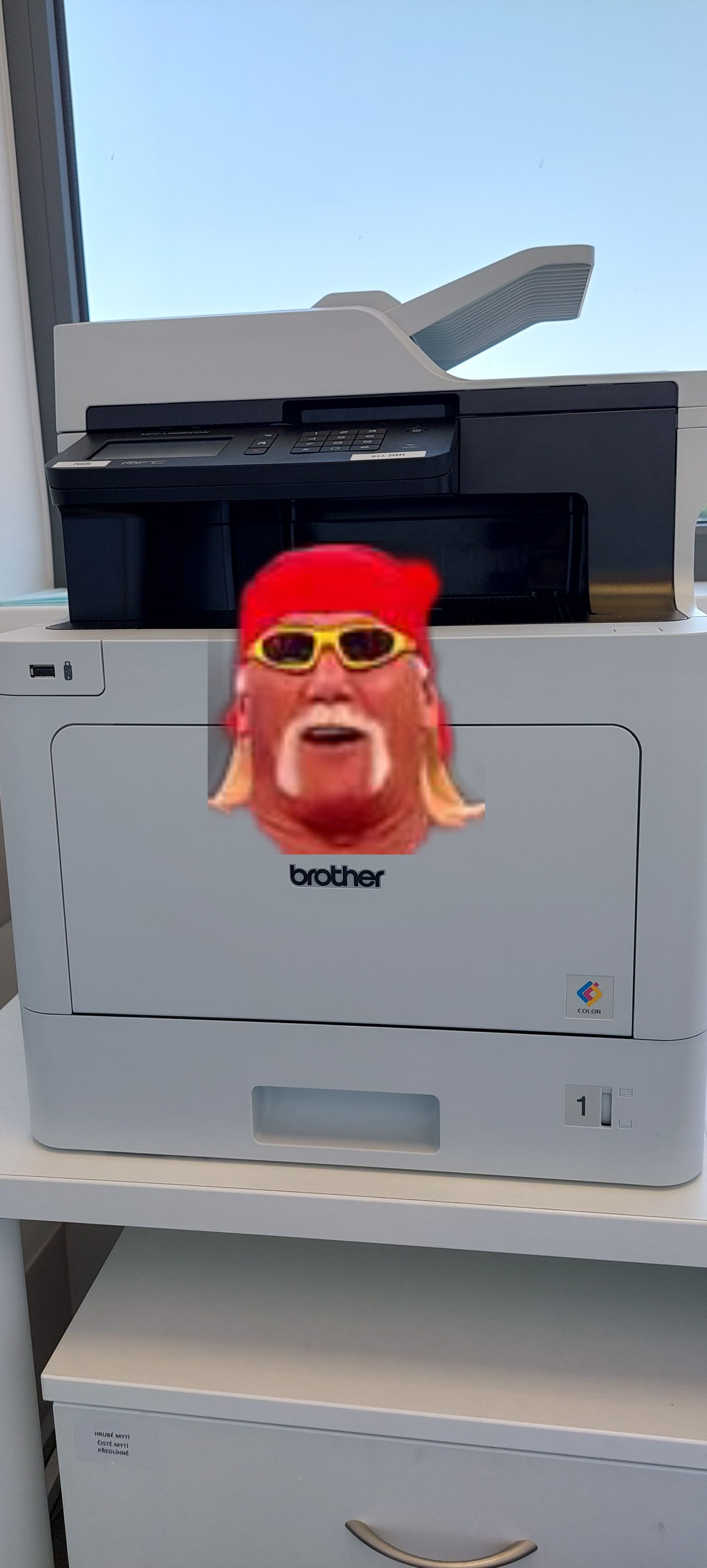 So we got new copy machine at work