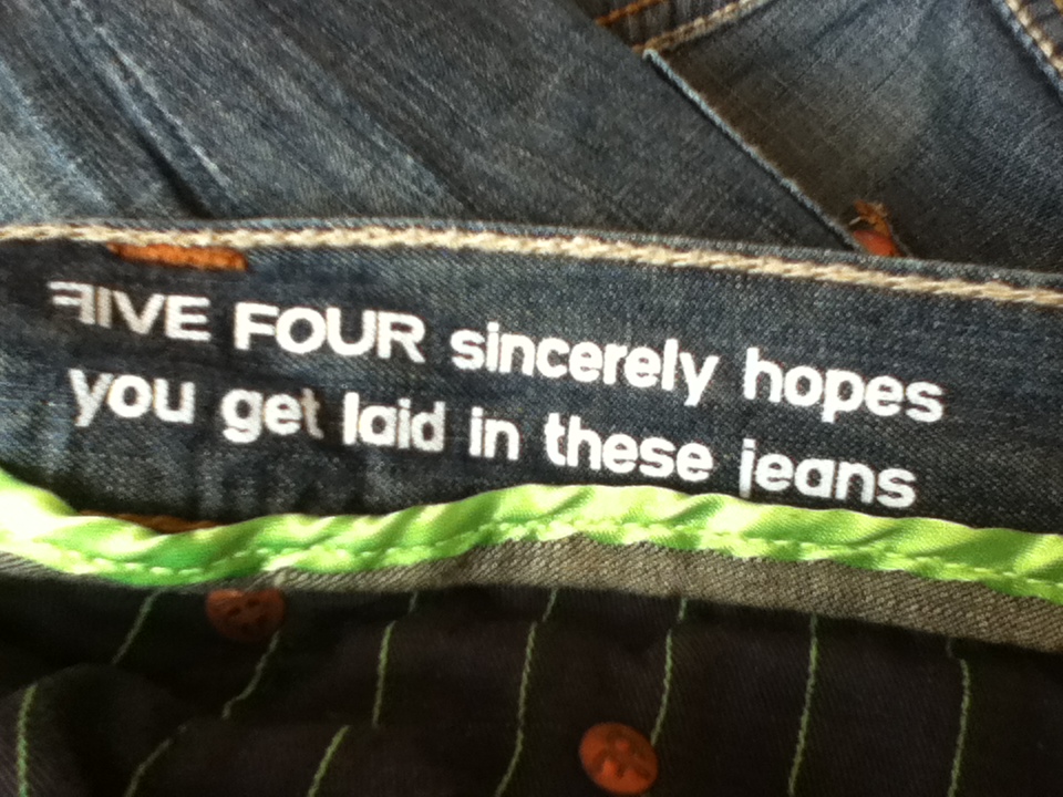 So I bought a new pair of jeans