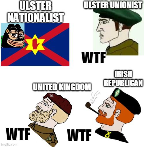 When you don't want to unite with Ireland but you also don't want to be part of the UK lol