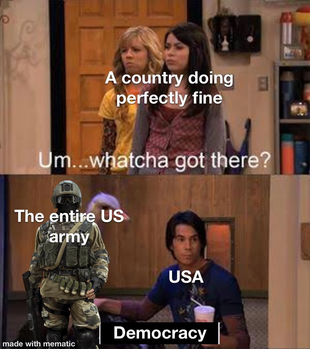 How many times have the US invaded random countries they have nothing to do with?