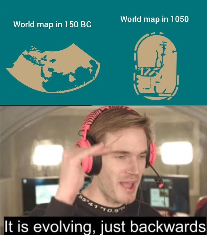 Who tf drew the 1050 world map