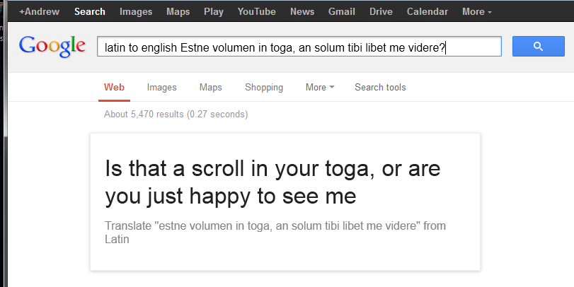 Google now translates dead languages.