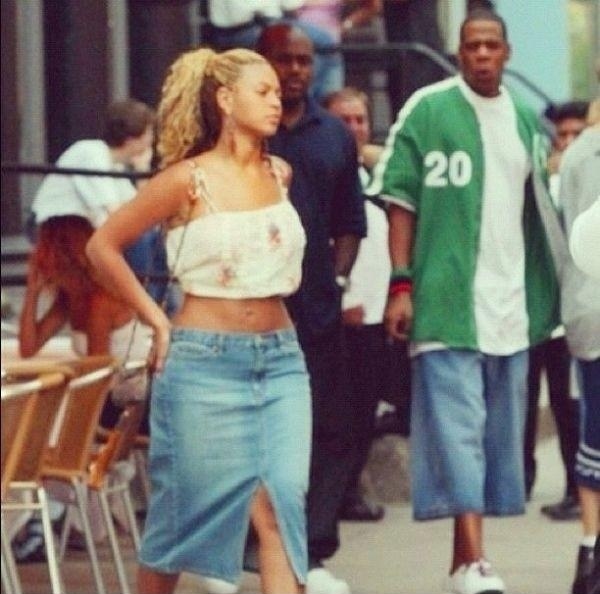 When they first met, they had the same skirt.