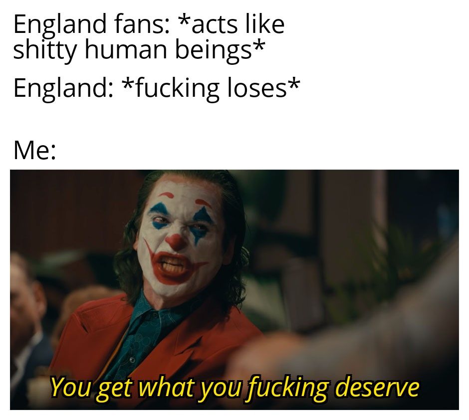 Feels bad for the players, especially the last guy from the England team. The fans got what they deserved.
