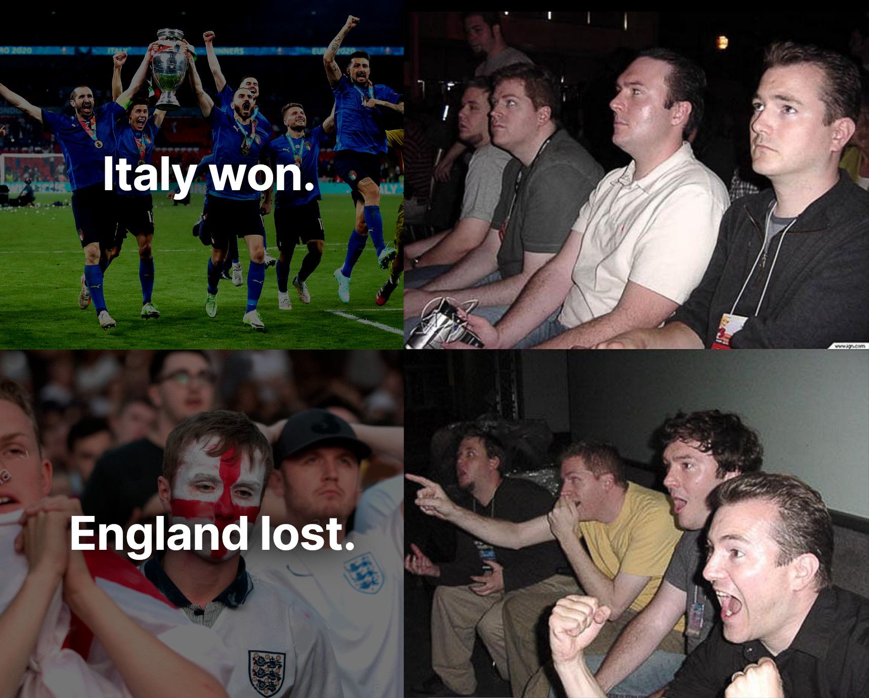 England fans were humbled