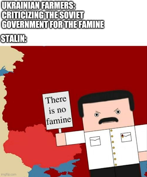 They can't say there's a famine if you deny it