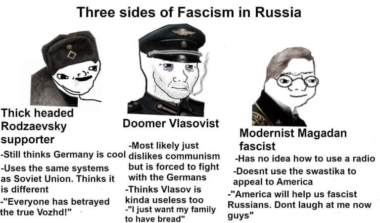 In Soviet Russia, fascist is you.