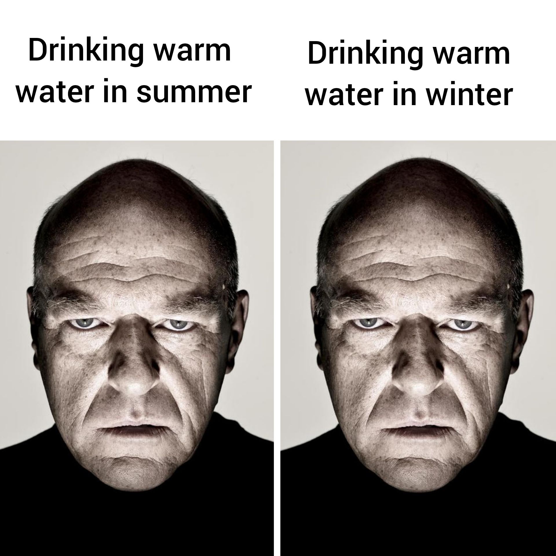 Imagine drinking warm water...