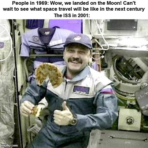Once humanity sent Pizza Hut to space, we had hit our peak