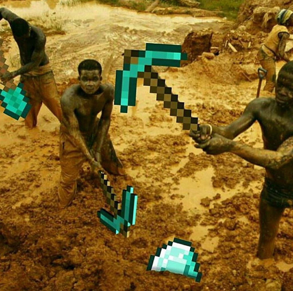 they mine colbat from the TInkers mod for your batterys to