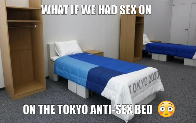 jokes on them! any bed I sleep in is an anti-sex bed