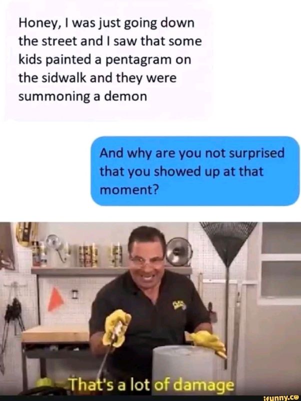 Calling up a demon!