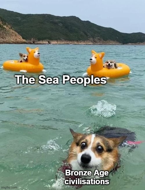 Not even bronze can halt the might of doge inflatables