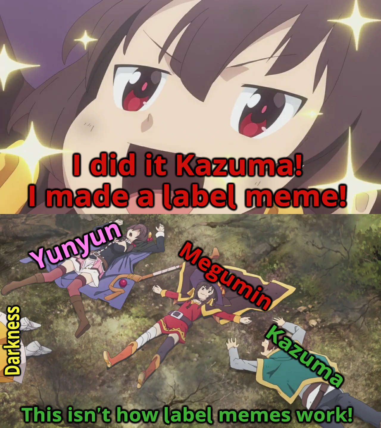 Megumin made a meme!