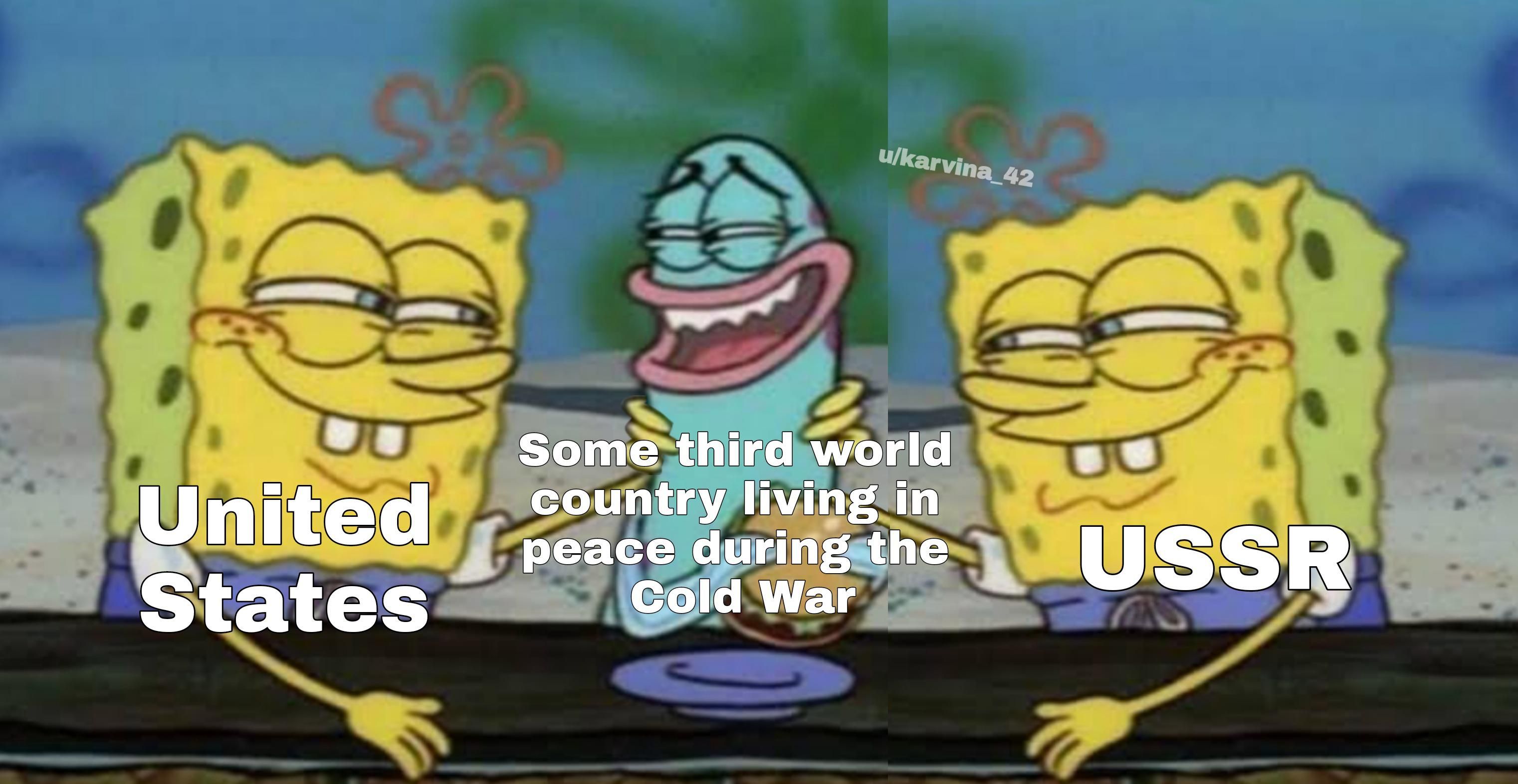 Third world countries were like meeting places for the two countries