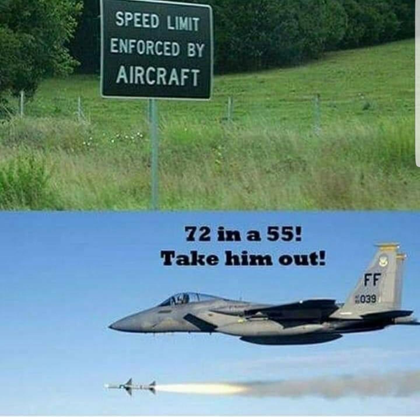 Just go faster than the jet?