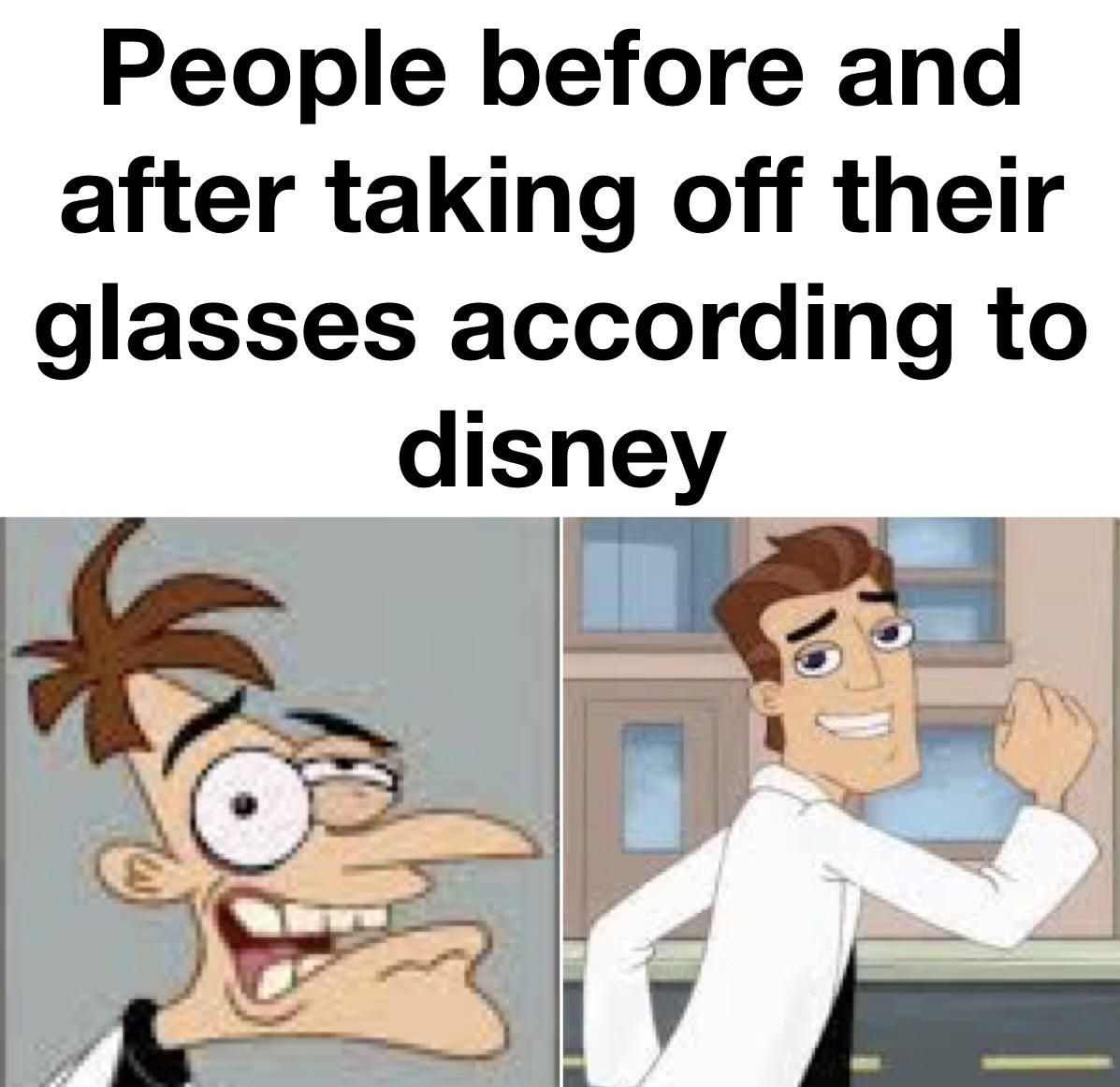 Disney really hate glasses