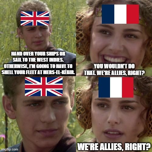 Operation Catapult... Or how to give your French friends trust issues.