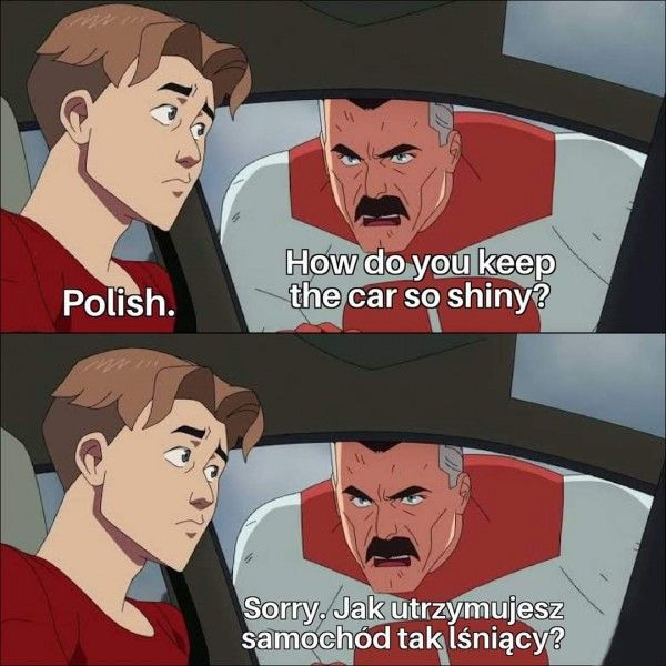 Polish it is