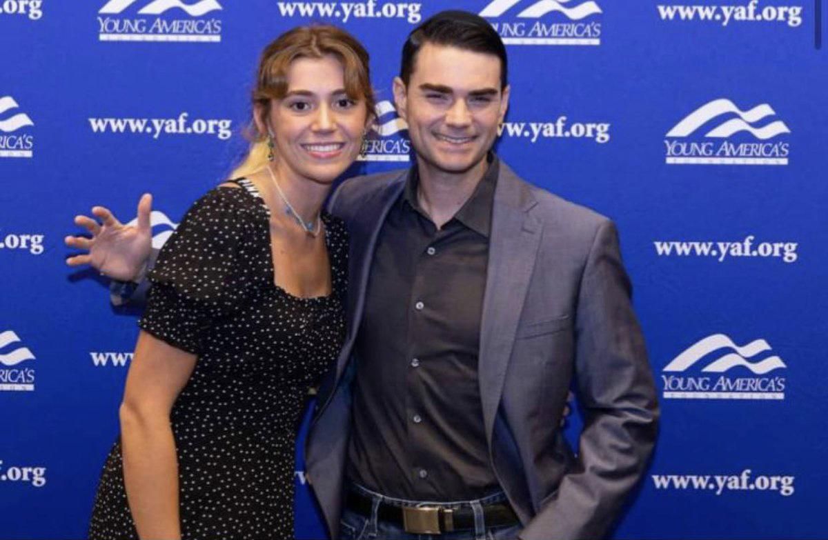 Ben Shapiro pictured here refusing to touch a woman for fear that he’ll give her a WAP