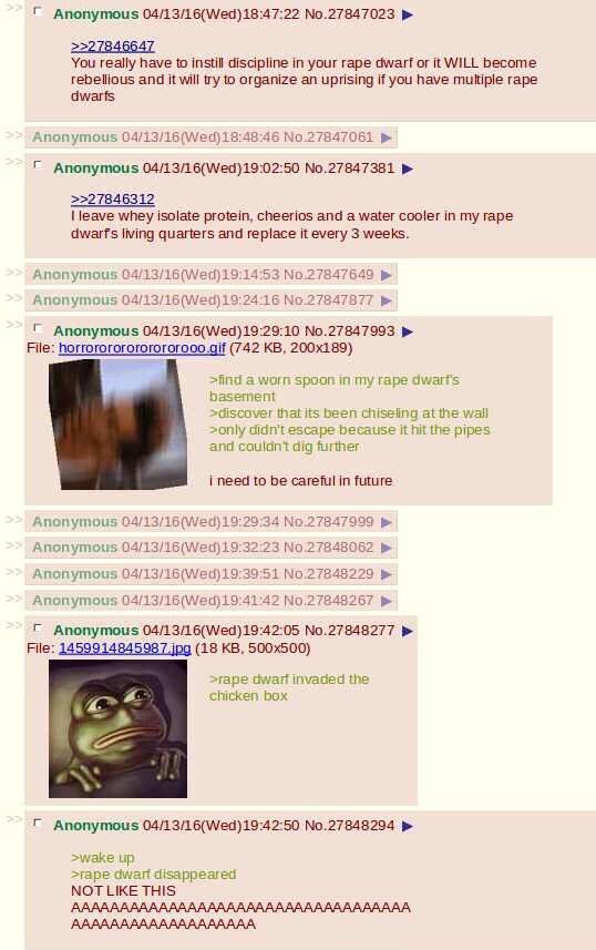 2. Prequel to the rape dwarf story!