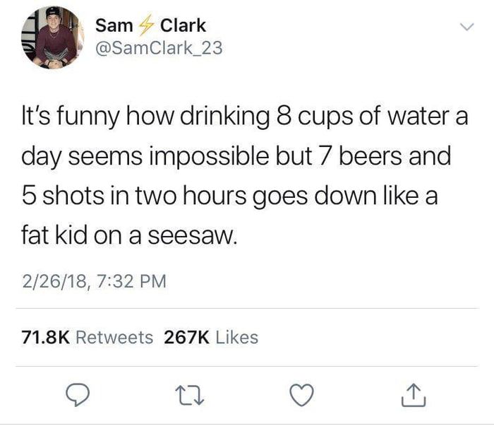 i just don't have high tolerance to water