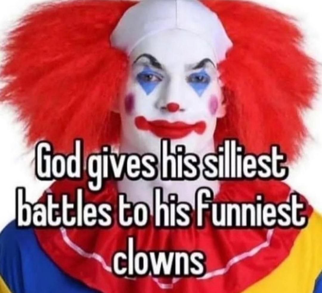 Fighting to have 349 pronouns, fighting for the white race, different colored clowns