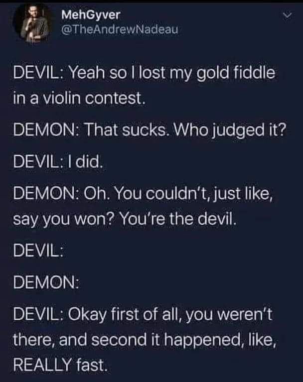bro you weren't there