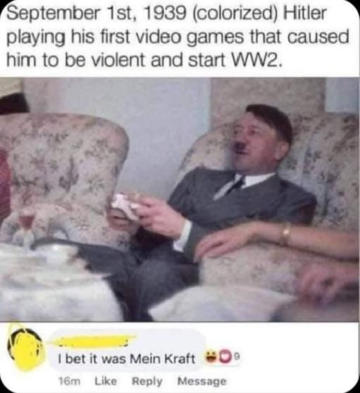 Hitler was a hardcore gamer