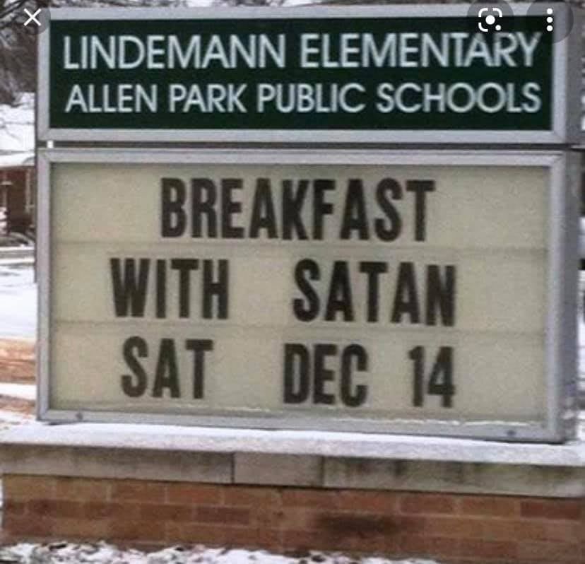 This would be a very interesting breakfast. And I don't even do breakfast.
