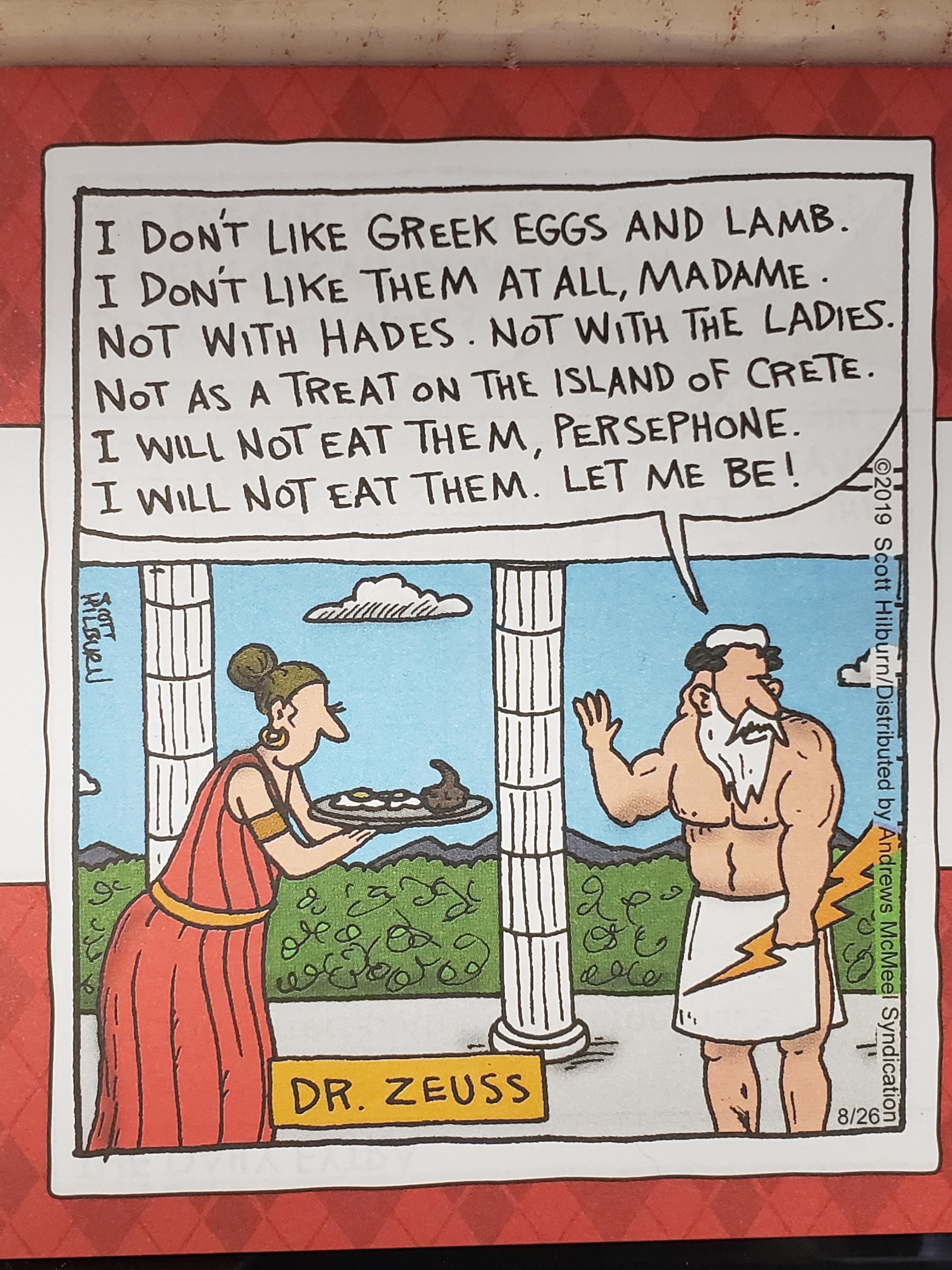 Dr Zeuss, mythological children's author