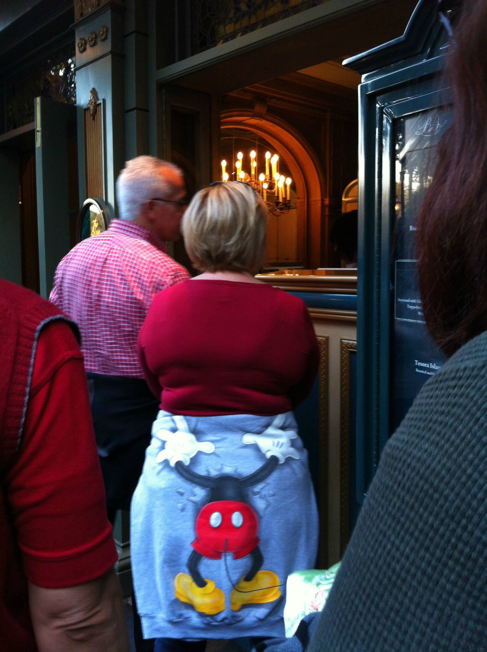 Looks like Mickey has found the backdoor entrance to the Magic Kingdom.