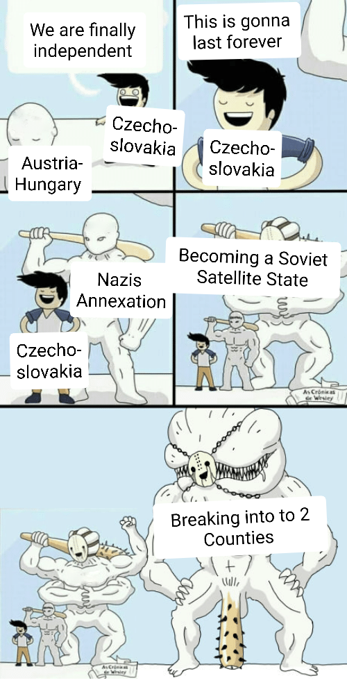 Making a meme of every country's history day 189: Czech Republic/Czechloslovakia
